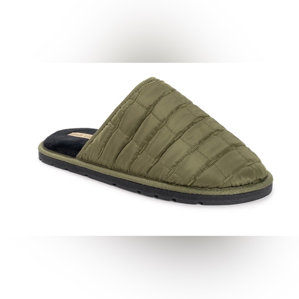 MUK LUKS Mens Slip On Slippers Size 9 Soft Cushioned Insole Indoor Outdoor New